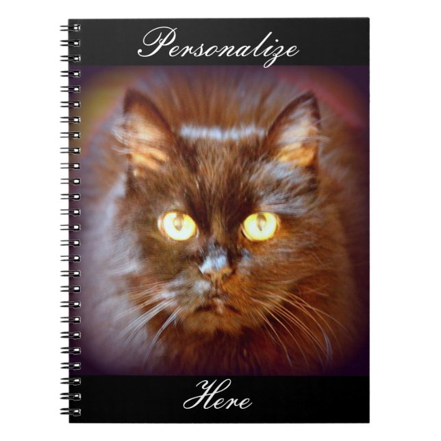 Carnet chat noir (Devant)