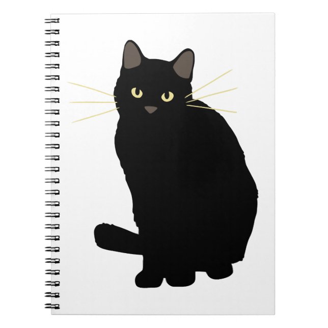 Carnet Chat noir Dessin Cute Chat Noir Chat Maman Amoureu (Devant)