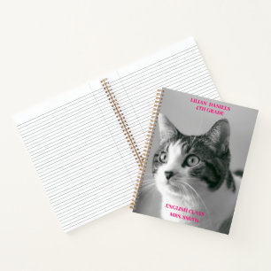 Carnet Chat noir et blanc