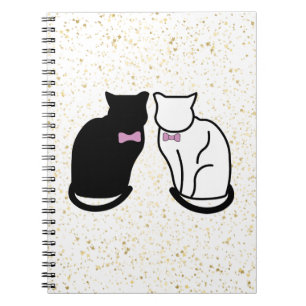 Carnet Chat noir et blanc