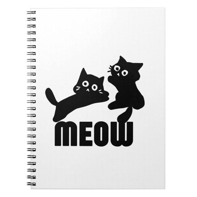 Carnet chat noir, maman (Devant)