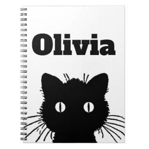 Carnet Chat noir Personnalised