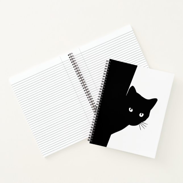 Carnet Chat noir rusé (Intérieur)