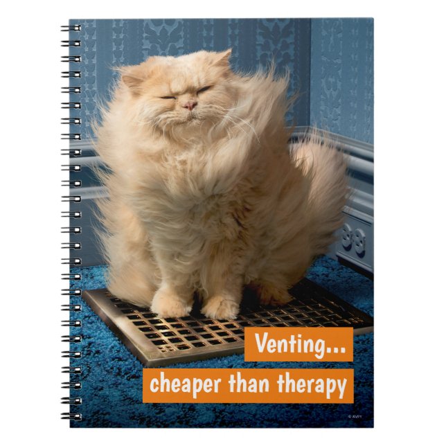 Carnet Chat sur la grille (Devant)