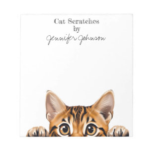 Carnet Chat Tigre Drôle Tabby