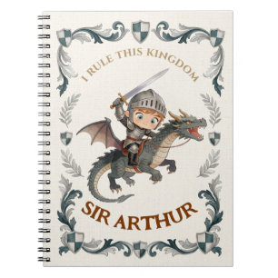 Carnet Château de Chevalier Dragon Mignon Aquarelle Royau