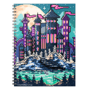 Carnet Château de Pixel coloré