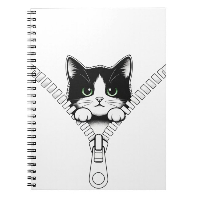 Carnet Chaton drôle coup d'oeil  (Devant)
