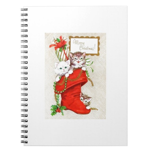 Carnet Chatons de Noël les plus doux (Devant)