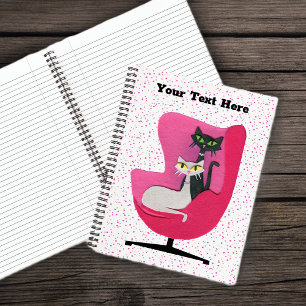 Carnet Chats atomiques sophistiqués Colliers Diamants en 