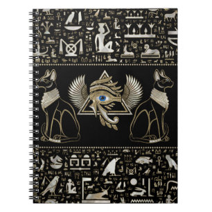 Carnet Chats égyptiens et oeil de Horus