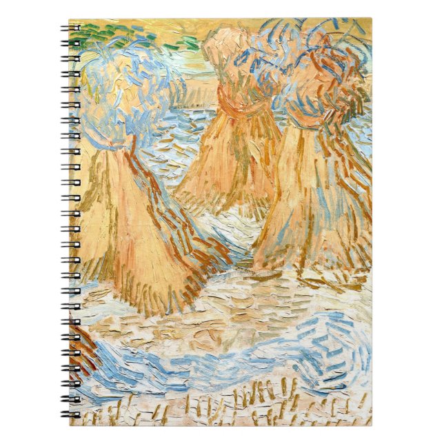 Carnet Chaussées de blé (1890) spirale de Vincent Van Gog (Devant)