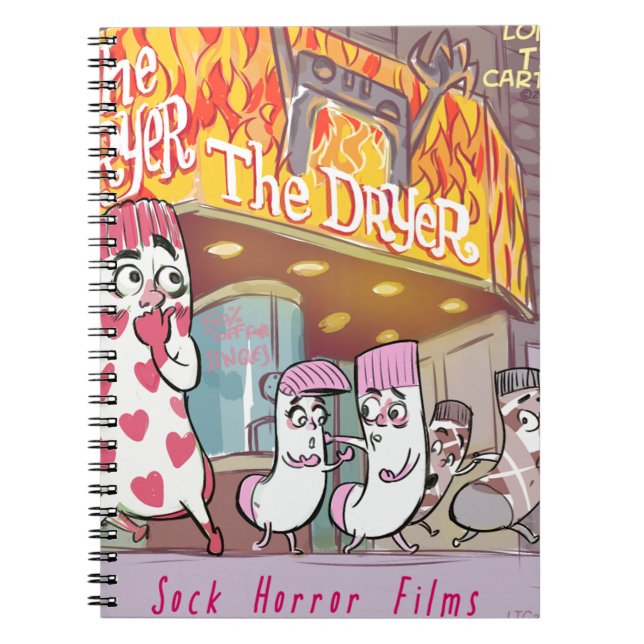 Carnet Chaussettes Films D'Horreur Le Sèche Drôle (Devant)