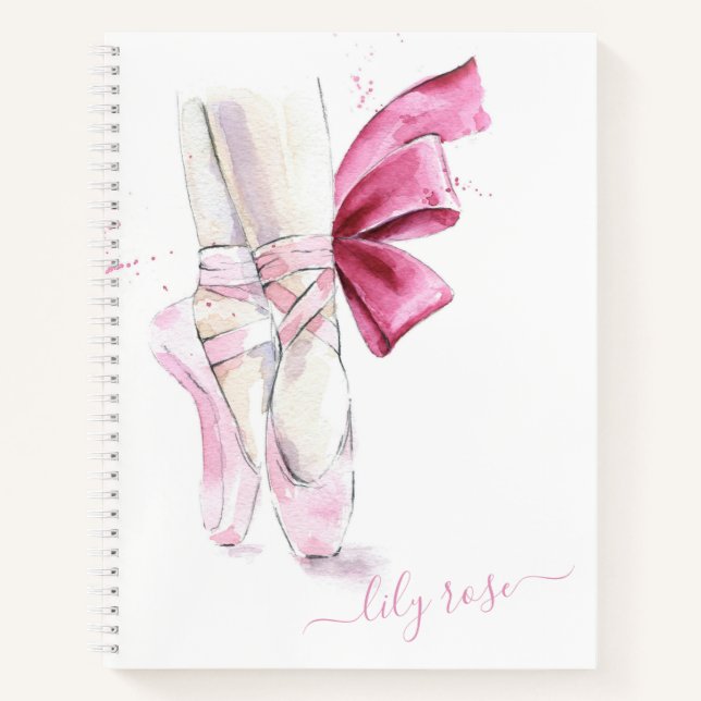Carnet Chaussons de ballon Aquarelle Chaussons de ballon (Devant)