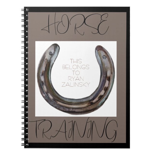 Carnet chaussures de cheval et mouche (Devant)