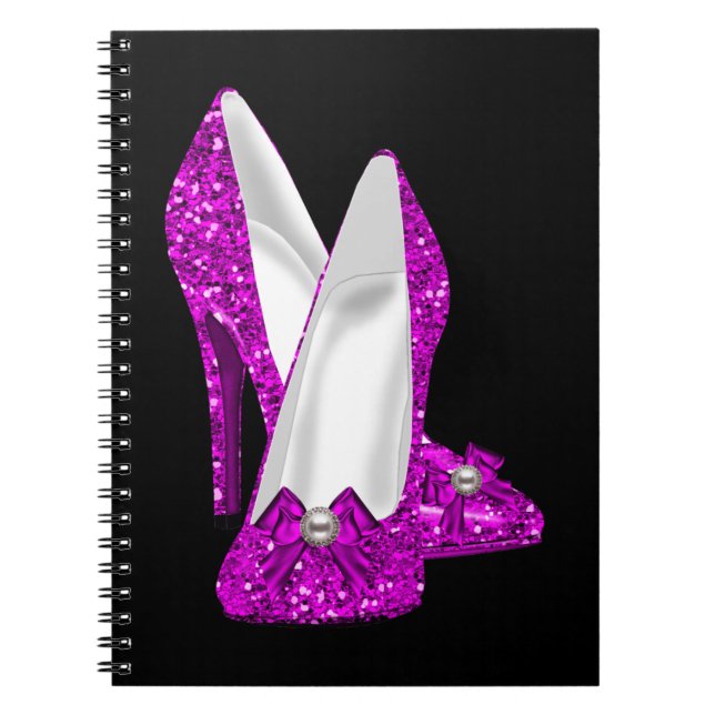 Carnet Chaussures haute talon Stileto Parties scintillant (Devant)