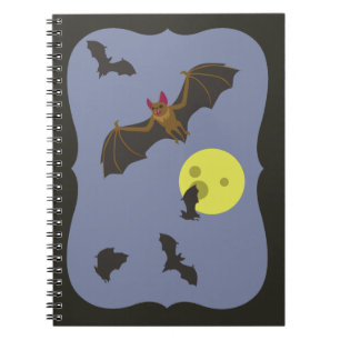 Carnet chauves-souris éffrayante d'Halloween