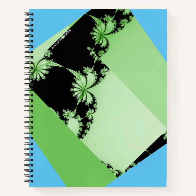 Carnet Chaux et lagon de jardin fractal (Devant)