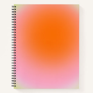 Carnet Chaux Gradient Coloré Vert rose orange