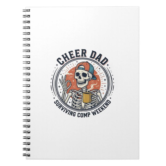 Carnet Cheer Dad Surviving Comp Weekend Skeleton Shirt_1 (Devant)