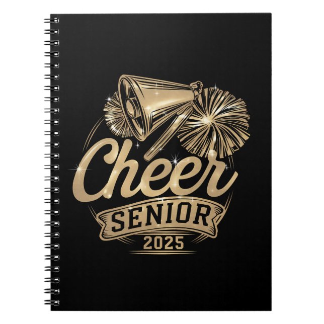 Carnet Cheer Senior 2025 Pom-pom girl Graduation Classe D (Devant)