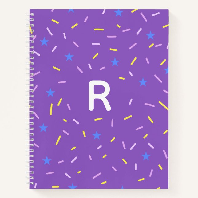 Carnet Cheerful Sprinkle Initial Notebook (Devant)