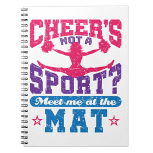 Carnet Cheer's Not a Sport Funny Cheerled Pom-pom girl