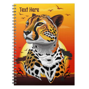Carnet Cheetah African Feline Wild Animal