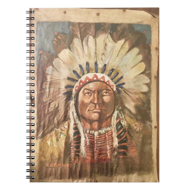 Carnet Chef indien Sitting Bull (Devant)