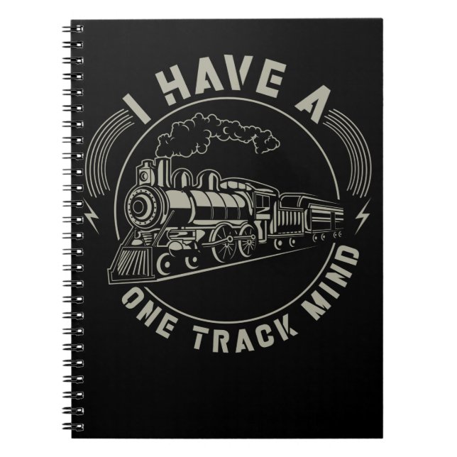 Carnet Chemin de fer Funny Locomotive Trainspotter Train (Devant)