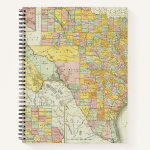 Carnet Chemin De Fer Rand McNally Et Carte Du Comté Du Te