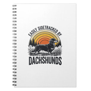 Carnet Chemise amateur de Dachshund facilement dévié Art