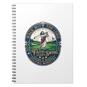 Carnet Chemise de golf Jésus Dessin basé sur la foi_1