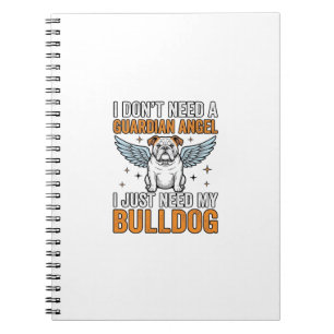 Carnet Chemise de l'ange gardien Bulldog pour amateur de