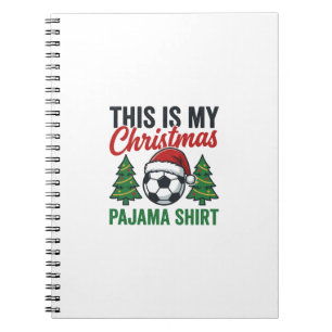 Carnet Chemise de pyjama de Noël de football