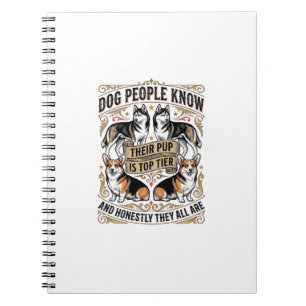 Carnet Chemise drôle pour amateur de chien avec débat vin