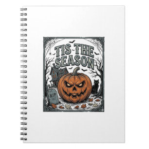 Carnet Chemise Vintage Halloween Citrouille Chat C'est La