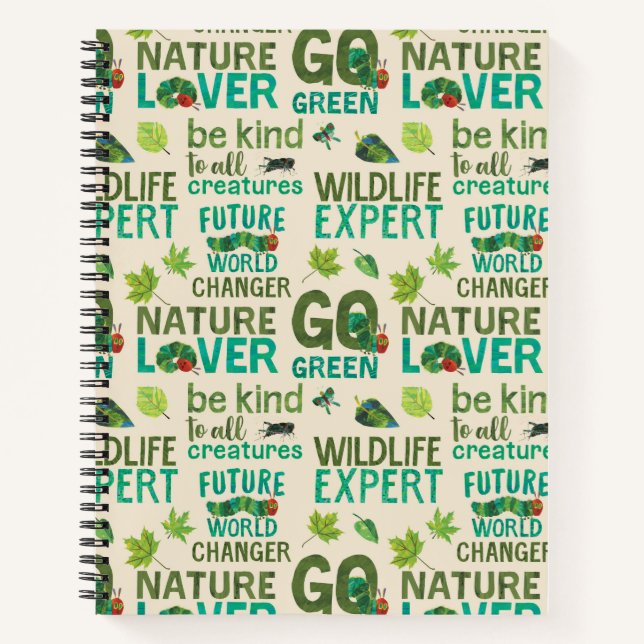 Carnet Chenille Affamée | Modèle de Futur Changeur de Mon (Devant)