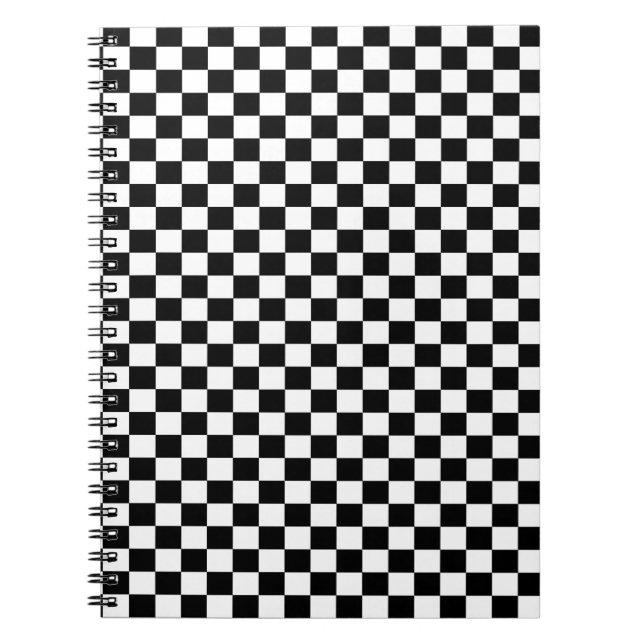 Carnet Chèque noir et blanc classique (Devant)