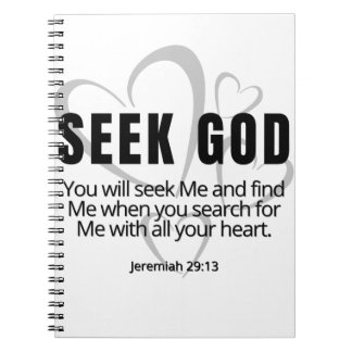 Carnet Chercher Dieu Jeremiah 29:13 ParlezChrist Inspirat