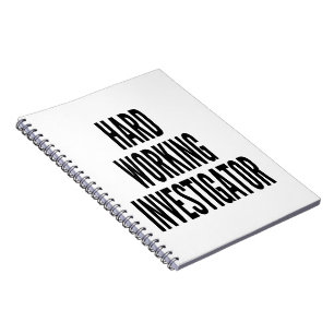 Carnet Chercheur de travail acharné