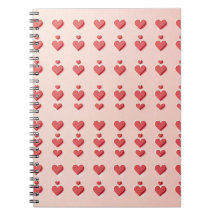 Chérie rose : Coeurs rouges adorables