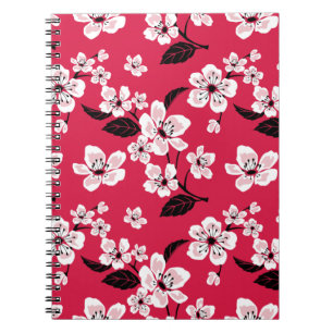 CARNET CHERRY BLOSSOM - SAKURA (ROUGE)