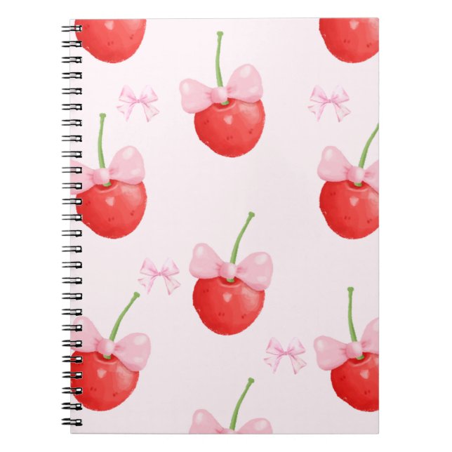 Carnet cherry red and pink back to school (Devant)