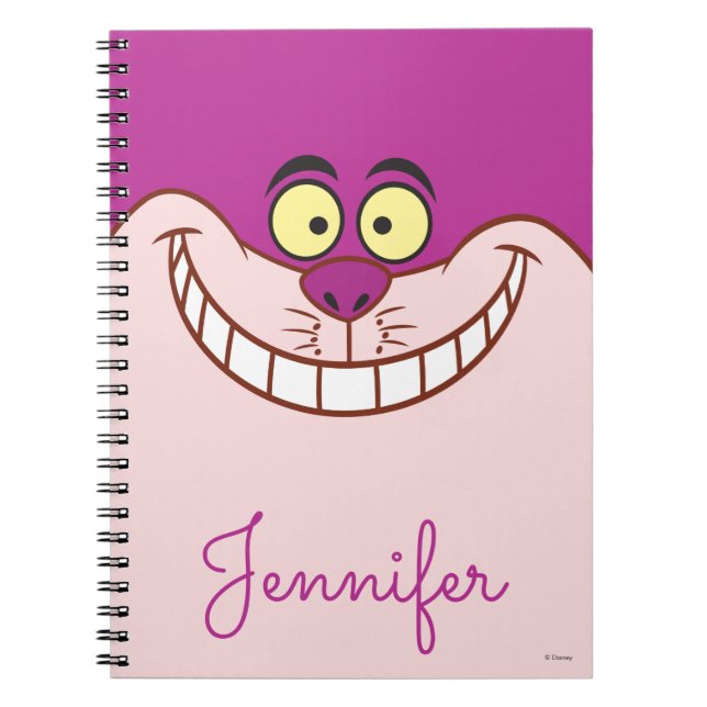 Carnet Cheshire Chat Face - Personnalisé (Devant)