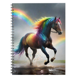 Carnet Cheval Arc-En-Ciel Et Danse De Pluie Arc-En-Ciel,