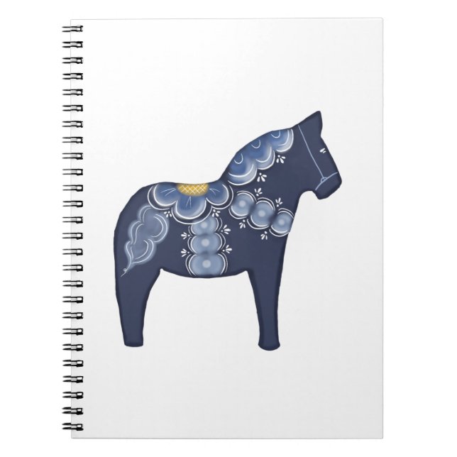 Carnet Cheval Dala Bleu (Devant)