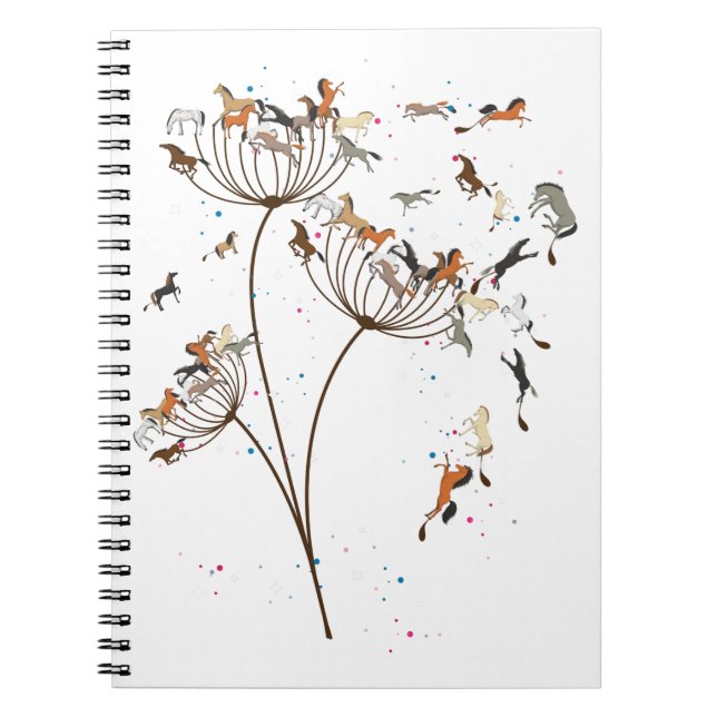 Carnet Cheval Dandelion Horsing Pour Cheval Lover (Devant)
