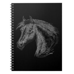 Carnet Cheval : Noir