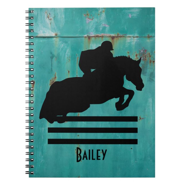 Carnet Cheval Show Chasseur Jumper Silhouette (Devant)